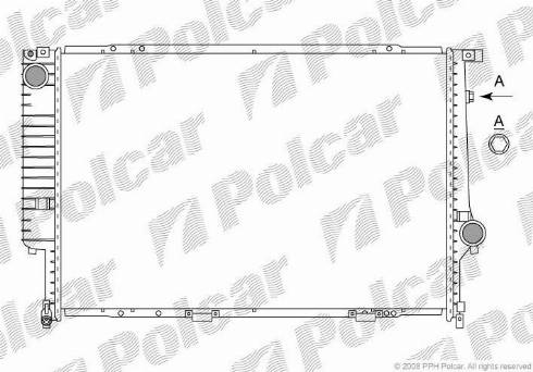 Polcar 201508-6 - Радіатор, охолодження двигуна autozip.com.ua