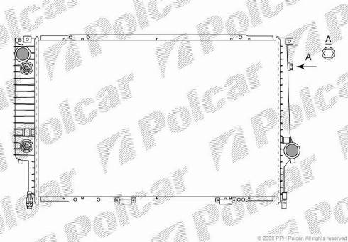 Polcar 201508-0 - Радіатор, охолодження двигуна autozip.com.ua