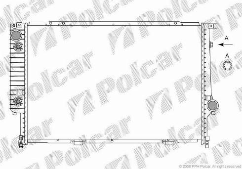 Polcar 201508-8 - Радіатор, охолодження двигуна autozip.com.ua