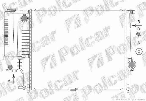 Polcar 2015082X - Радіатор, охолодження двигуна autozip.com.ua