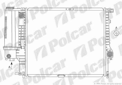 Polcar 201508-2 - Радіатор, охолодження двигуна autozip.com.ua
