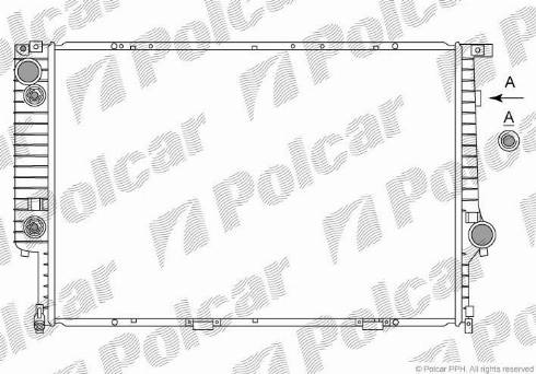 Polcar 201508A0 - Радіатор, охолодження двигуна autozip.com.ua