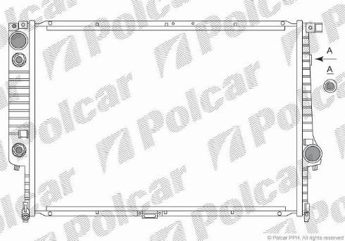 Polcar 201508A1 - Радіатор, охолодження двигуна autozip.com.ua