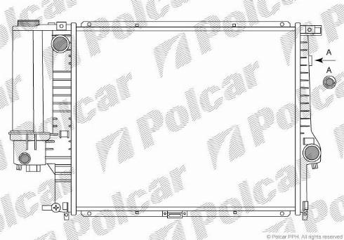 Polcar 201508A2 - Радіатор, охолодження двигуна autozip.com.ua