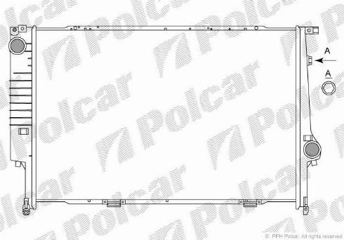 Polcar 201508A7 - Радіатор, охолодження двигуна autozip.com.ua