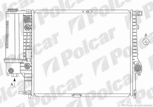 Polcar 201508 - Радіатор, охолодження двигуна autozip.com.ua