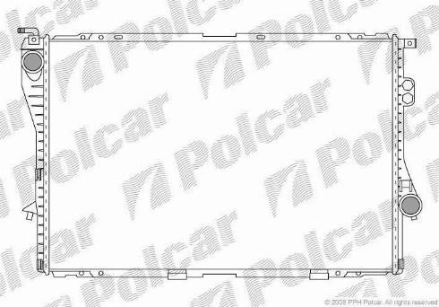 Polcar 201608A4 - Радіатор, охолодження двигуна autozip.com.ua