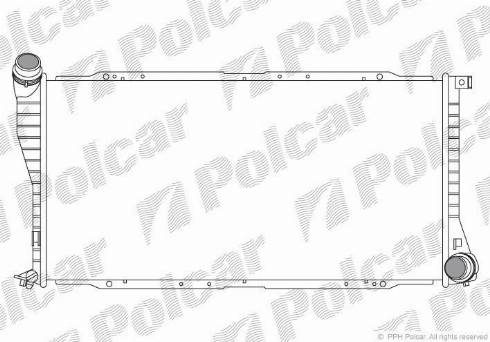 Polcar 201608-5 - Радіатор, охолодження двигуна autozip.com.ua