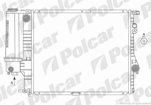 Polcar 201608-3 - Радіатор, охолодження двигуна autozip.com.ua
