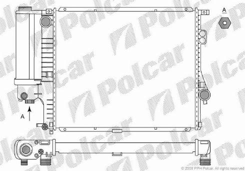 Polcar 2016082X - Радіатор, охолодження двигуна autozip.com.ua