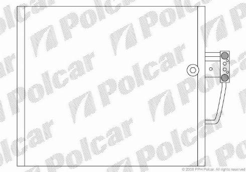 Polcar 2016K8C1 - Конденсатор, кондиціонер autozip.com.ua