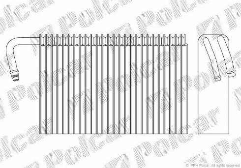 Polcar 2016P8-2 - Випарник, кондиціонер autozip.com.ua