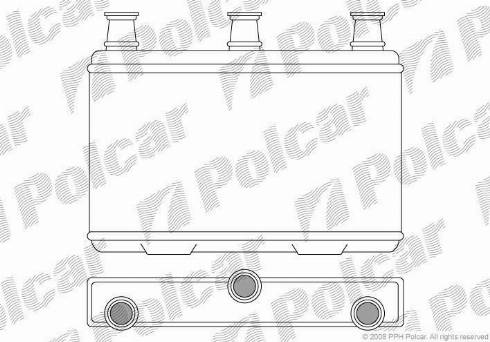 Polcar 2017N8-1 - Теплообмінник, опалення салону autozip.com.ua