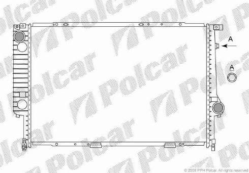 Polcar 203208-3 - Радіатор, охолодження двигуна autozip.com.ua