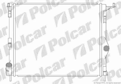 Polcar 280108-1 - Радіатор, охолодження двигуна autozip.com.ua