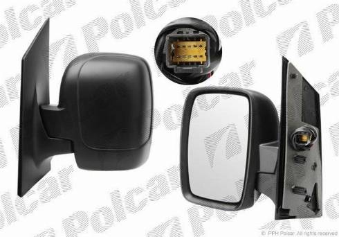 Polcar 2396514M - Зовнішнє дзеркало autozip.com.ua