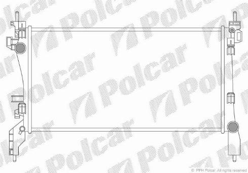 Polcar 239108-2 - Радіатор, охолодження двигуна autozip.com.ua