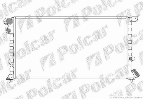 Polcar 2350084X - Радіатор, охолодження двигуна autozip.com.ua