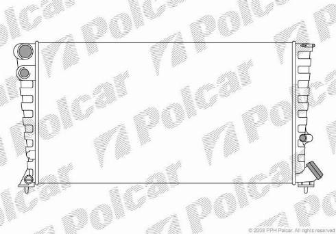 Polcar 235008-4 - Радіатор, охолодження двигуна autozip.com.ua