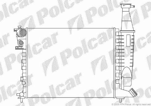 Polcar 235008-1 - Радіатор, охолодження двигуна autozip.com.ua