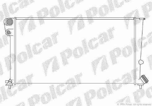 Polcar 2350083X - Радіатор, охолодження двигуна autozip.com.ua