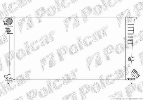 Polcar 235008-3 - Радіатор, охолодження двигуна autozip.com.ua