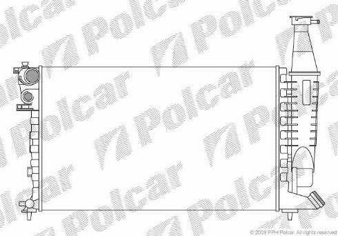 Polcar 235008-2 - Радіатор, охолодження двигуна autozip.com.ua