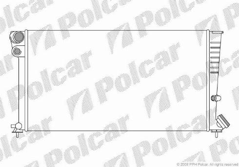 Polcar 235008A5 - Радіатор, охолодження двигуна autozip.com.ua