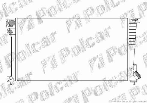 Polcar 235008A8 - Радіатор, охолодження двигуна autozip.com.ua