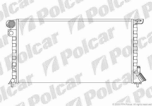 Polcar 235008-A - Радіатор, охолодження двигуна autozip.com.ua