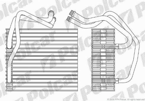 Polcar 2350P8-1 - Випарник, кондиціонер autozip.com.ua