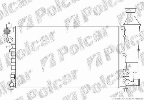 Polcar 230608-6 - Радіатор, охолодження двигуна autozip.com.ua
