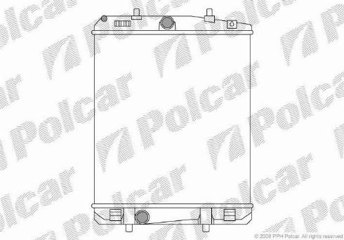 Polcar 2301084X - Радіатор, охолодження двигуна autozip.com.ua