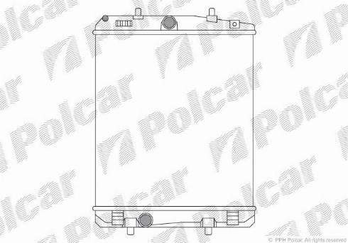 Polcar 230108-4 - Радіатор, охолодження двигуна autozip.com.ua