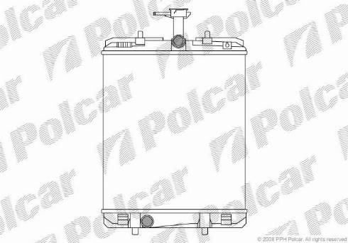 Polcar 2301083X - Радіатор, охолодження двигуна autozip.com.ua