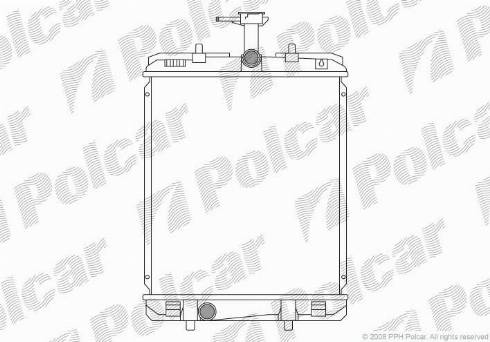 Polcar 2301082K - Радіатор, охолодження двигуна autozip.com.ua