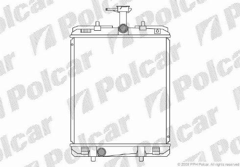 Polcar 2301082X - Радіатор, охолодження двигуна autozip.com.ua