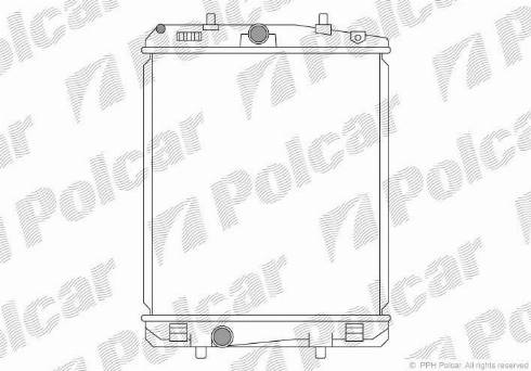 Polcar 230108A1 - Радіатор, охолодження двигуна autozip.com.ua