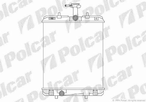 Polcar 230108A3 - Радіатор, охолодження двигуна autozip.com.ua