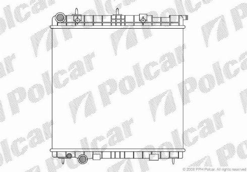 Polcar 231508-4 - Радіатор, охолодження двигуна autozip.com.ua