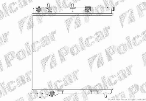 Polcar 2315085X - Радіатор, охолодження двигуна autozip.com.ua