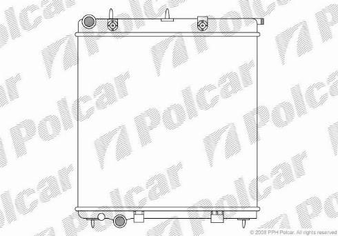 Polcar 2315081X - Радіатор, охолодження двигуна autozip.com.ua