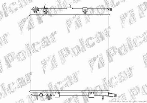 Polcar 2315082X - Радіатор, охолодження двигуна autozip.com.ua