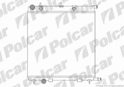 Polcar 231508A2 - Радіатор, охолодження двигуна autozip.com.ua
