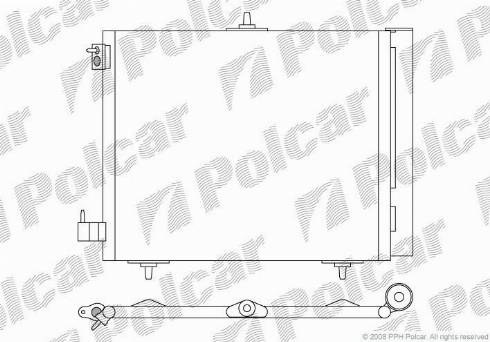 Polcar 2316K81X - Конденсатор, кондиціонер autozip.com.ua