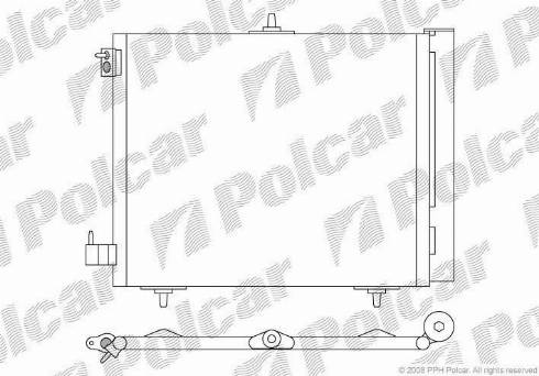 Polcar 2316K8C1 - Конденсатор, кондиціонер autozip.com.ua