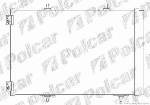 Polcar 2316K8C3S - Конденсатор, кондиціонер autozip.com.ua