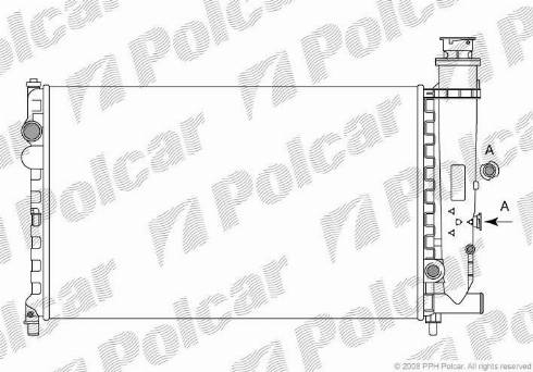 Polcar 231308A4 - Радіатор, охолодження двигуна autozip.com.ua