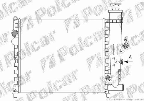 Polcar 231308A1 - Радіатор, охолодження двигуна autozip.com.ua