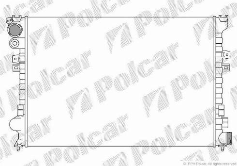 Polcar 2380085X - Радіатор, охолодження двигуна autozip.com.ua